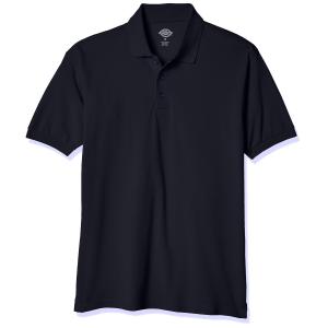 Dickies Mens Short Sleeve Pique Polo Dark Navy X-Largeの商品画像