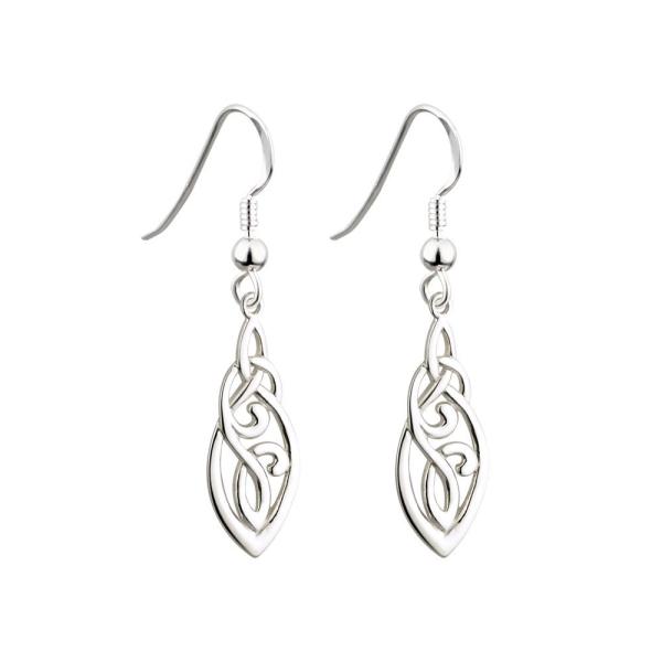 Failte Trinity Knot Earrings Celtic Knot Sterling ...