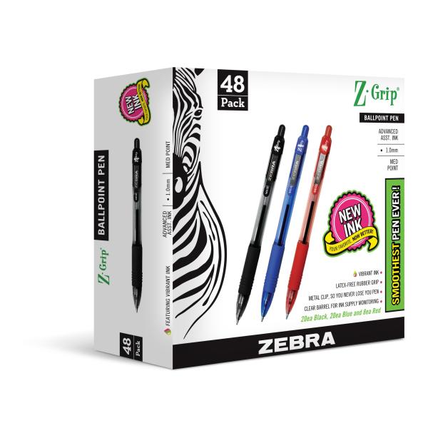 Zebra Pen Z-Grip Retractable Ballpoint Pen Medium ...