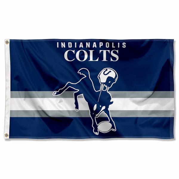 Colts Throwback Vintage Retro 3x5 Banner Flag