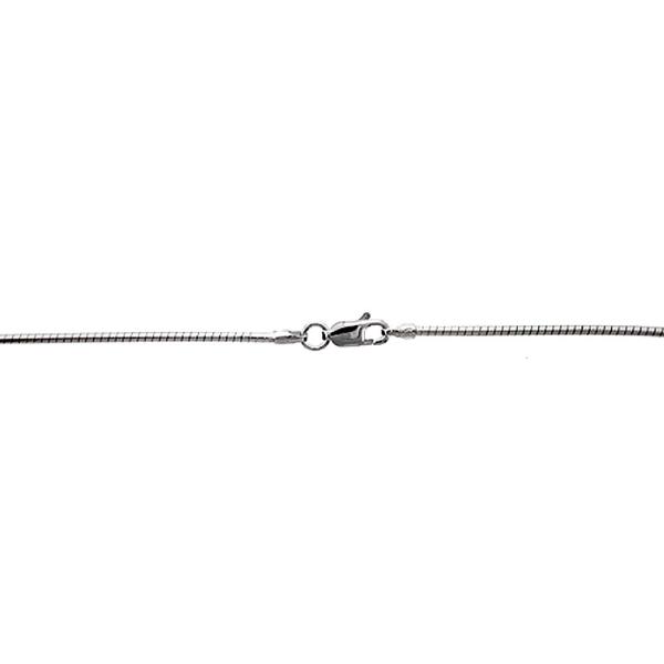 Sterling Silver Soft Wire Round Omega Necklace 1.5...