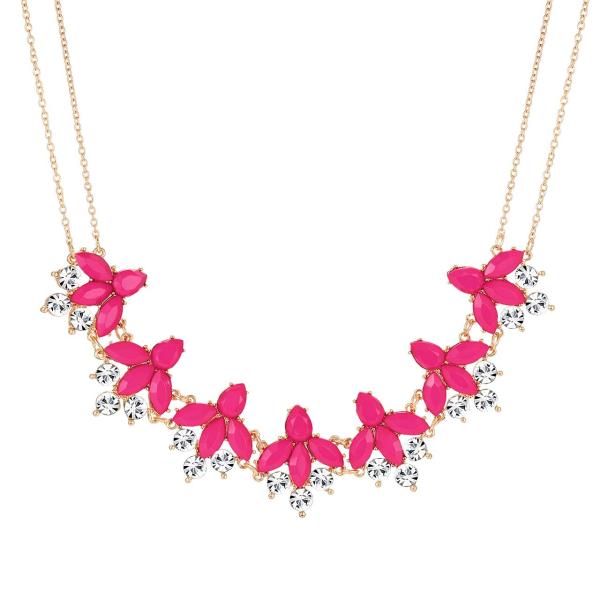 JERTOCLE Holiday Necklace for Women Crystal Mardi ...