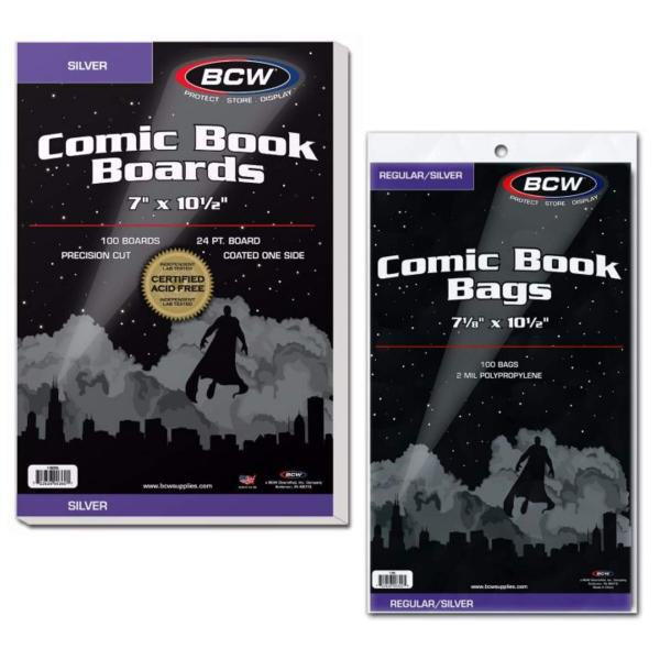 BCW Silver Age Comic Bags and Backer Boards - 100 ...