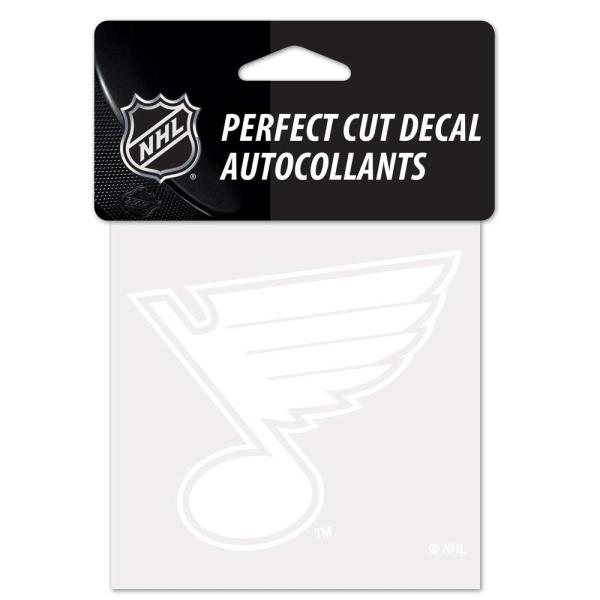 Wincraft NHL St. Louis Blues 4x4 Perfect Cut White...