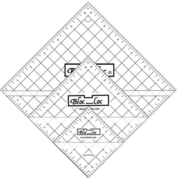 Bloc Loc - Half Square Acrylic Triangle Ruler Set ...