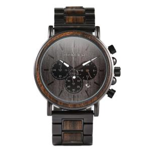 2win Mens Wooden Watches Luxury Stainless Steel Wo...