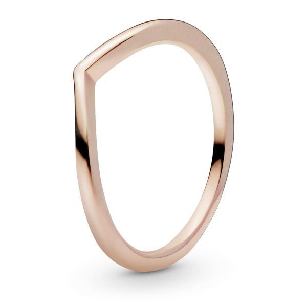 Pandora Polished Wishbone Ring - Minimalist Chevro...