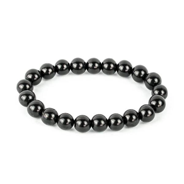 Karelian Heritage Shungite Stones Bracelet 8 mm Bl...