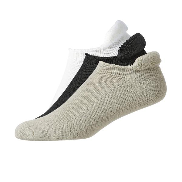 FootJoy Mens 15255D Socks 1 White / 1 Black / 1 Dr...