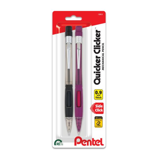 Pentel Quicker Clicker Automatic Pencil 0.9mm Asso...
