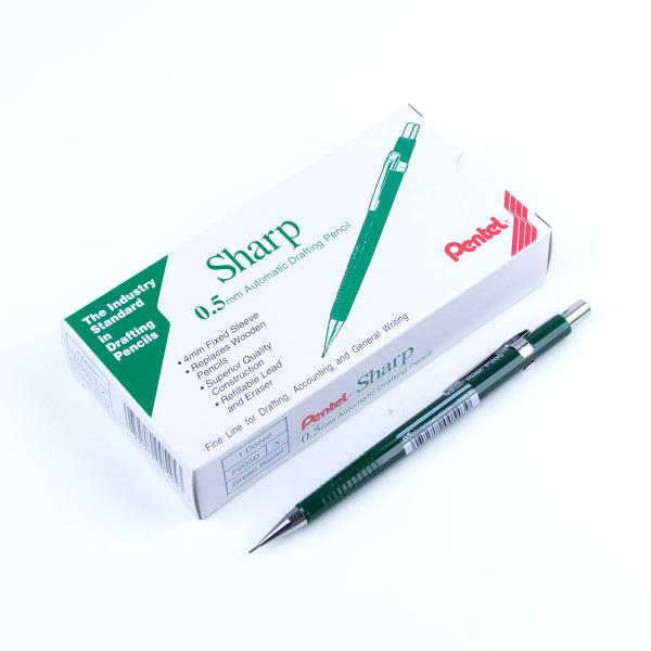 Pentel Sharp Mechanical Pencil (0.5mm) Green Barre...