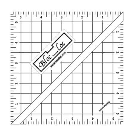 Bloc Loc - Half Square Acrylic Triangle Ruler 5.5 ...