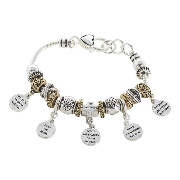 Dicksons Ten Commandments Silver Plated Women&apos;s On...
