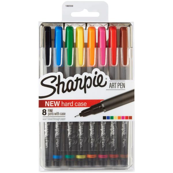 SHARPIE Art Pens Fine Point Colors may vary Hard C...