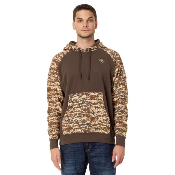 Ariat Male Patriot Hoodie Desert Digi Camo Medium