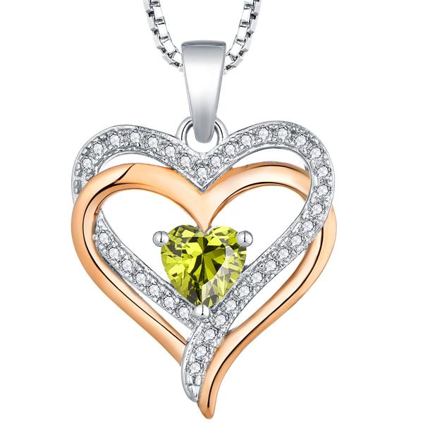 YL Women&apos;s Heart Necklace Sterling Silver Filigree...