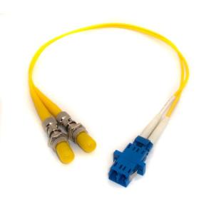 1ft Fiber Optic Adapter Cable LC (Female) to ST (Female) Singlemode 9/125 Duplex｜kame-express