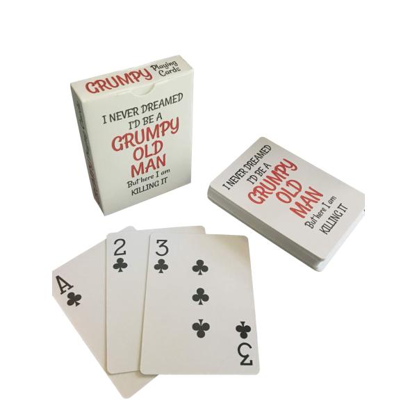 Grumpy Old Man Jumbo Index Playing Cards - Large P...