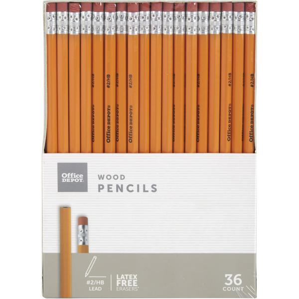 Office Depot Brand Basic Wood Pencils #2 Medium So...