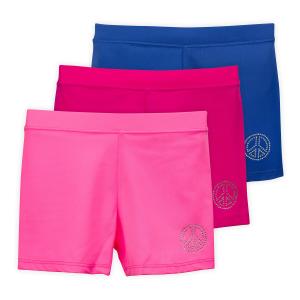 Lucky & Me Girls Dance Shorts for Gymnastics & Dancewear Ella 3 Pack Pink Lemonade Size 4-5 Yearsの商品画像