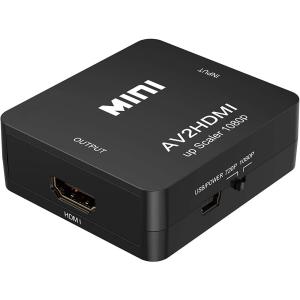 RCA to HDMI変換コンバーター AV hdmi コンバーター AV to HDMI変換コンバーター AV to HDMI 変換器 コンポジットをHDMIに変換アダプタ