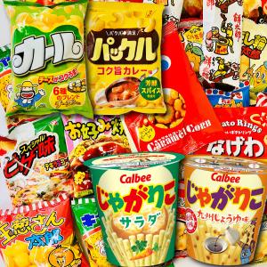 じゃがりこ ・ かっぱえびせん などが入った！お菓子・駄菓子 スナック系★メガ盛り版★ スナック菓子 詰め合わせ 135袋 セット 送料無料｜kamejiro