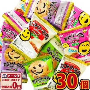 カントリーマアム バニラ 30個　 メール便 送料無料 不二家 駄菓子 ポイント消化 1000円ポッキリ バラまき つかみどり お試し 訳あり 限定