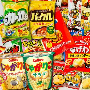 じゃがりこ ・ かっぱえびせん 人気駄菓子が入る福袋！ スナック菓子 小袋 おまけ付 212袋　スナック菓子 詰め合わせセット 送料無料｜kamenosuke