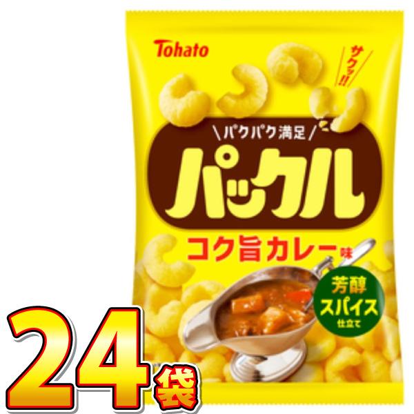 東ハト パックル コク旨カレー味 1袋（57g）×24袋　箱買い まとめ買い 訳あり お菓子 スナッ...