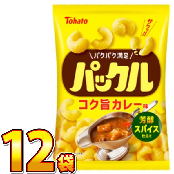 東ハト パックル コク旨カレー味 1袋（57g）×12袋　ポイント消化 訳あり お試し  お菓子 ス...
