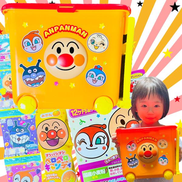 クリスマスギフト袋付！ 不二家 アンパンマン コロコロワゴン（お菓子3点入）　1個　送料無料 おやつ...