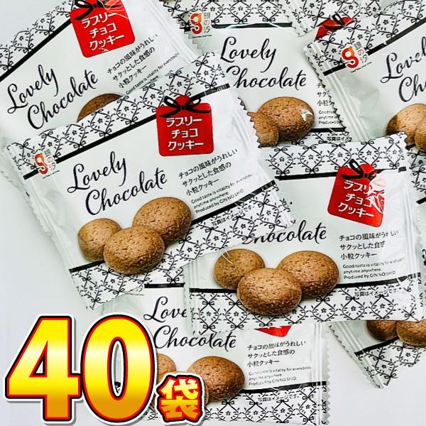 1袋約60円！ 銀の汐 ラブリー チョコクッキー 1袋（10g）×40袋　送料無料 業務用 駄菓子 ...