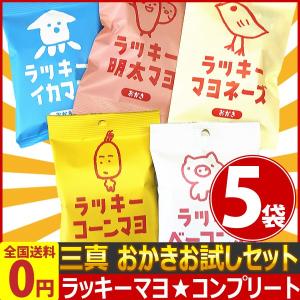 三真　「ラッキーマヨ」シリーズ 5種類コンプリート 合計5袋セット ゆうパケット便 メール便 送料無料　ポイント消化 お試し 訳あり