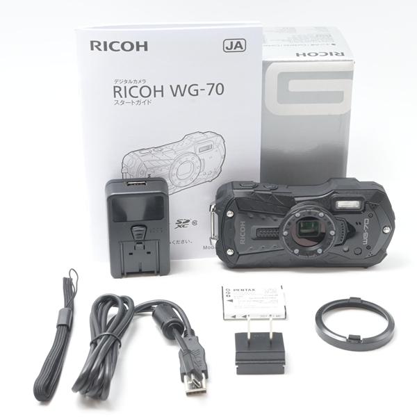 リコー RICOH WG-70 ブラック 防水デジタルカメラ