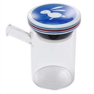 石丸陶芸 クリアポット しょうゆさし うさぎ小紋 大 009228C701