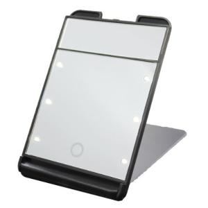 3倍拡大鏡付 LED コンパクト ブライトニングミラー タッチミニ