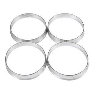 [アスラプロジェクト] ハブリング 56.1-54.1 mm ツバ 付き 4枚 セット 鍛造 アルミ製