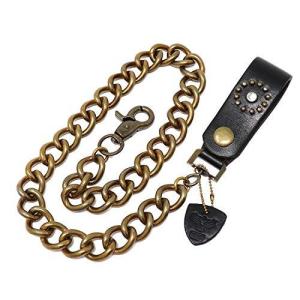 H.N.Z 真鍮 ウォレットチェーン スタッズ ブラス