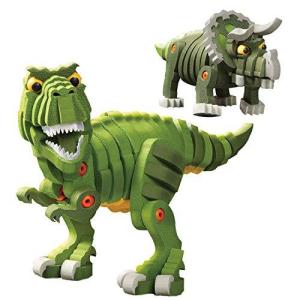 やわらかパズルブロック ブロッコ ダイナソーシリーズ ティラノ&トリケラ