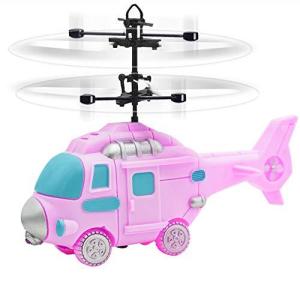 Toynspring ヘリコプター 飛行おもちゃ ドローン 飛行機 トイヘリ 小型 ラジコン ジェスチャー制御 おもちゃ 子供向け usb充電 脳トレ