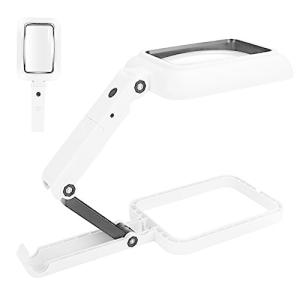 ルーペ拡大鏡 スタンドルーペ 3倍 18LEDライト付き 虫眼鏡 拡大鏡スタンド 拡大ルーペ 日本語説明書 電池付け 電源給電 レンズ径10.8cm