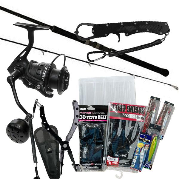 釣竿セット ショアジギング入門セット リール(糸なし)付き [90] 【大型商品】