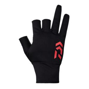 ダイワ [90] '23 防風ベルトレスグローブ 3本カット DG-8023W ブラック M (N1)