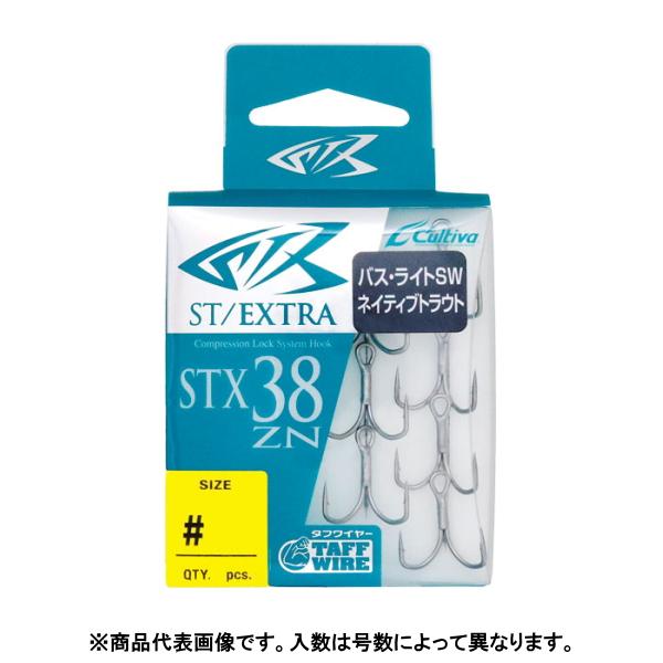 オーナーばり [1] カルティバ STX-38ZN スティンガートリプルエクストラ 14号 8本入