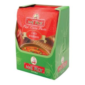 レッドカレーペースト 50g メープロイ  10個ネコポス便対応  追跡可能メール便  ｜タイカレー カレー タイ スパイス 調味料 簡単 辛い 香辛料