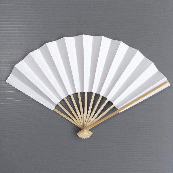 白扇 扇子 長寿 祝扇 祭り 踊り 運動会 学芸会 よさこい 白扇 27cm ns3511