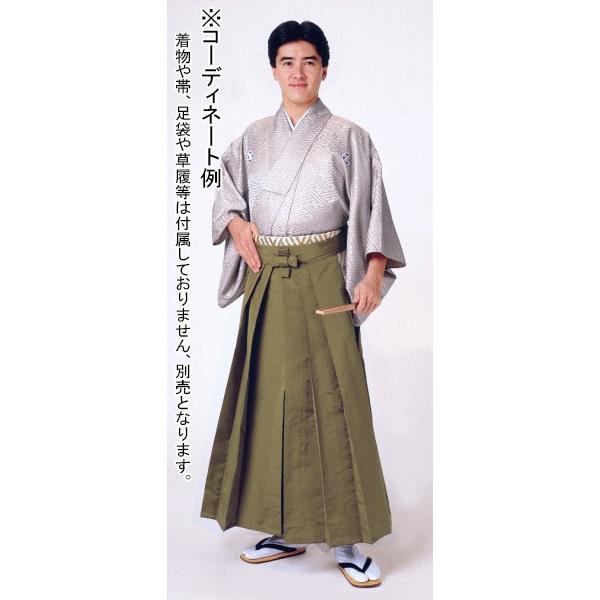 袴 メンズ レディース 馬乗り袴 レーヨン ポリ 成人式 茶道 踊り 袴 日本製 黄土色