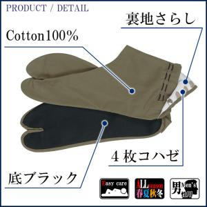 足袋 カラーたび 色足袋 メンズ 男物足袋 紳...の詳細画像2