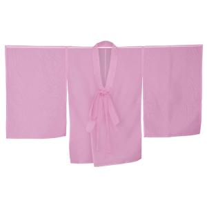 羽織 はおり 紗 オーガンジー レース ショール ストール 踊り 舞台 パーティー 無地羽織 ピンク