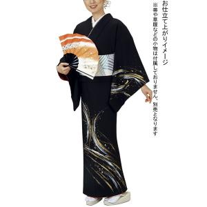 訪問着 着物 反物 女性 男性 結婚式 赤 金箔紙 洗える着物 : カメヤ